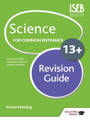 cover image of Science for Common Entrance 13+ Revision Guide